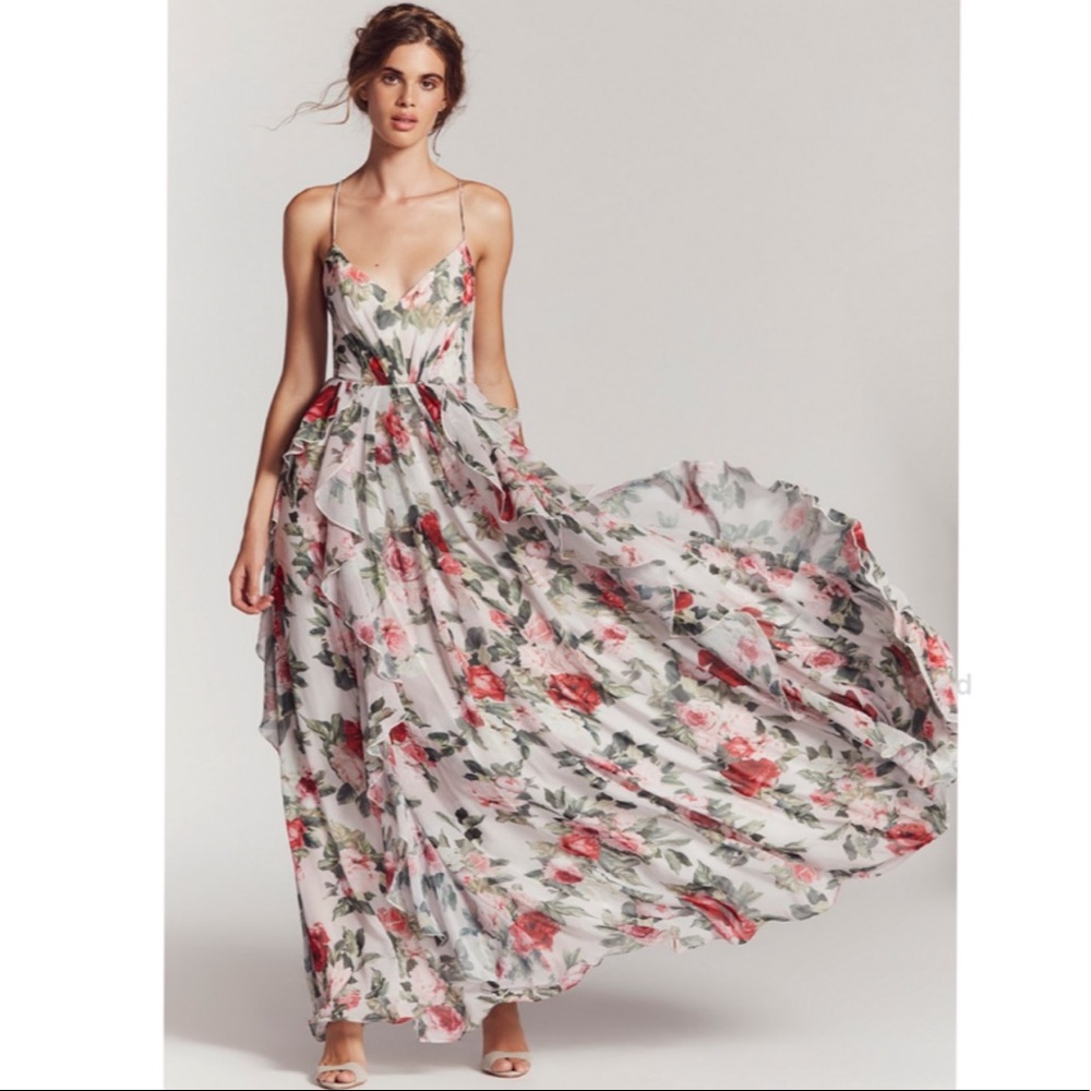 Free People x Fame & Partners Queen Ann Maxi Gown